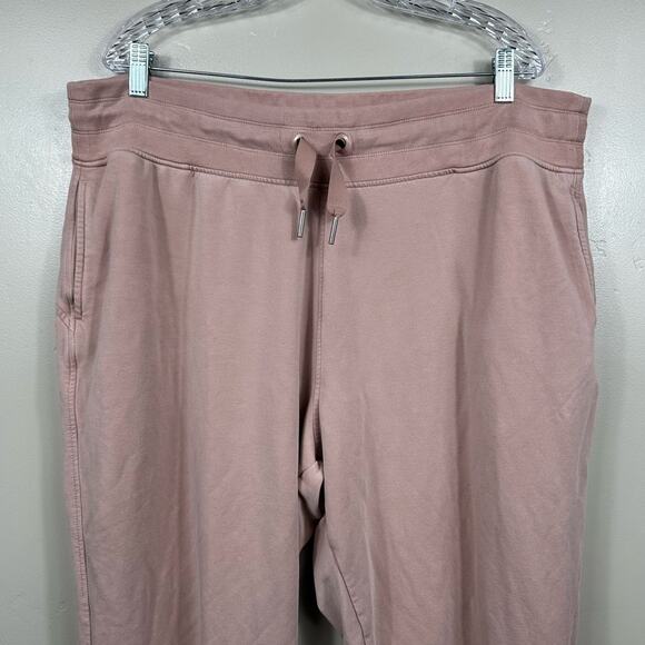 ATHLETA Balance Mocha Latte Pink Sweatpants Jogger Size 2X - Picture 5 of 8